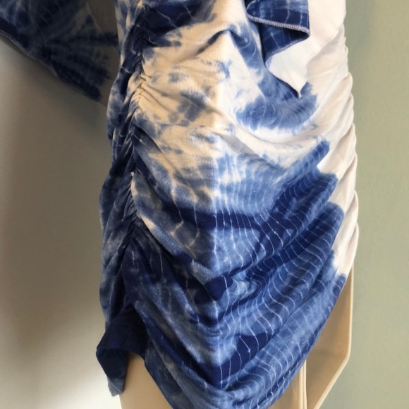 NWT Boston Proper tie dye one shoulder top, Small - Picture 7 of 14